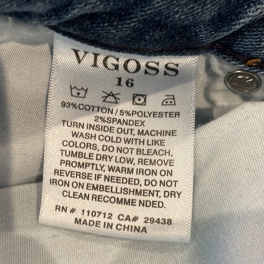 Vigoss jagger/skinny jeans size 16 - Picture 4 of 5